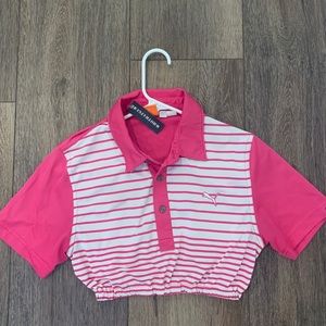 Hot pink Puma crop top